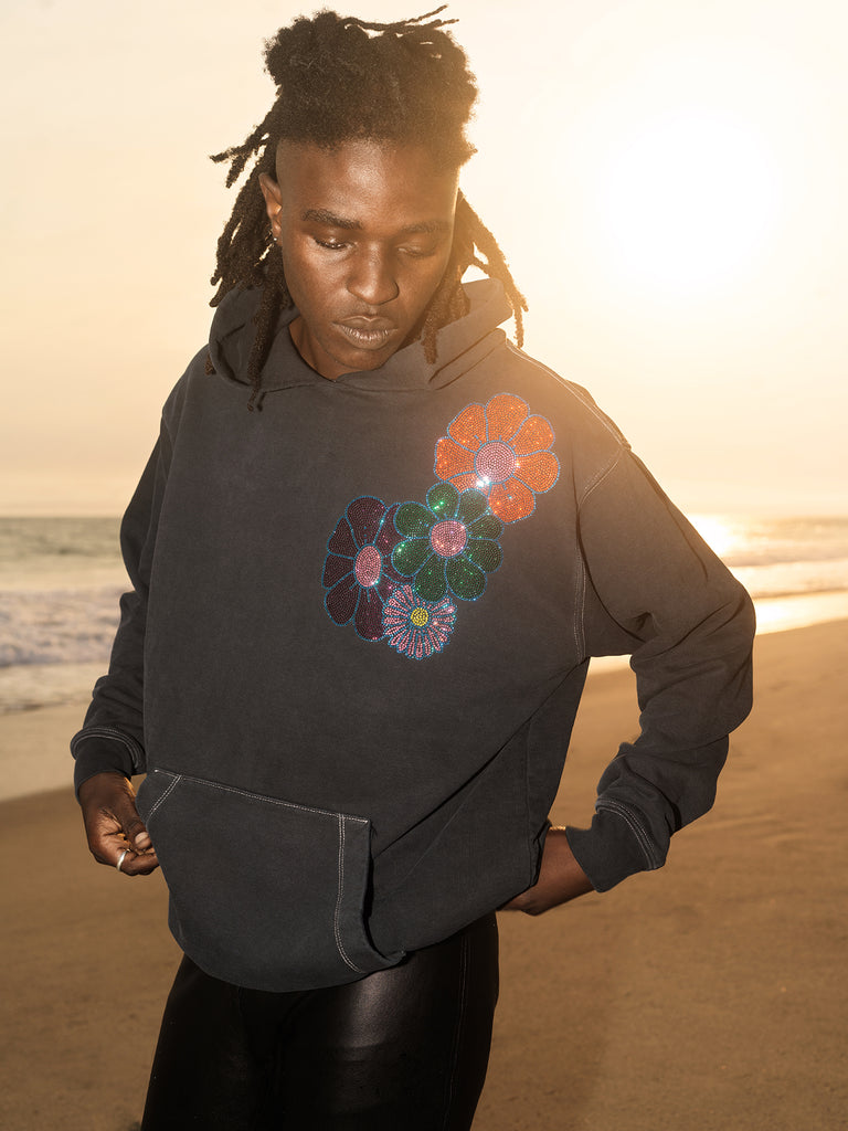 Flowers Gem Hoodie – Valas Los Angeles Flowers Gem Hoodie – Valas Los Angeles