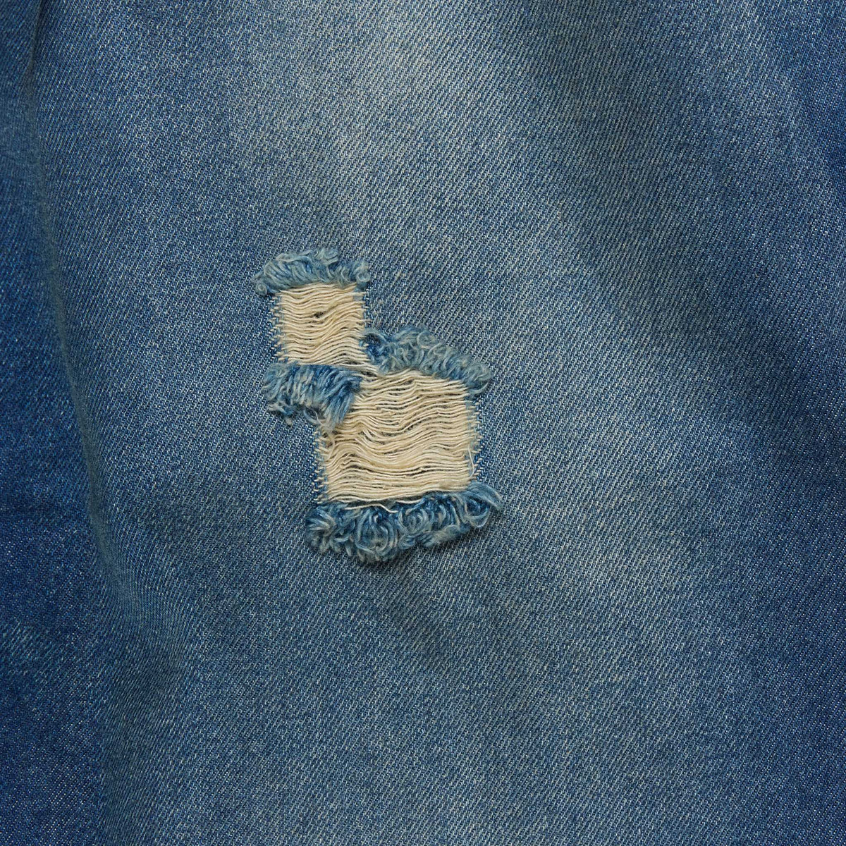 Washed Denim Flared Pants