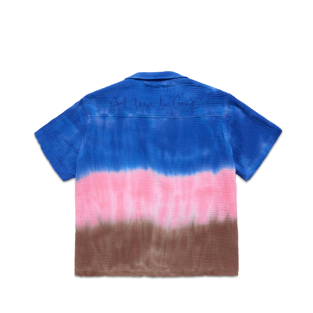 "Ocean" Tie Dye Bowler Shirt