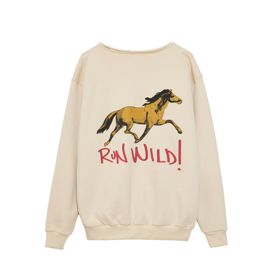 Run Wild Cut Crewneck