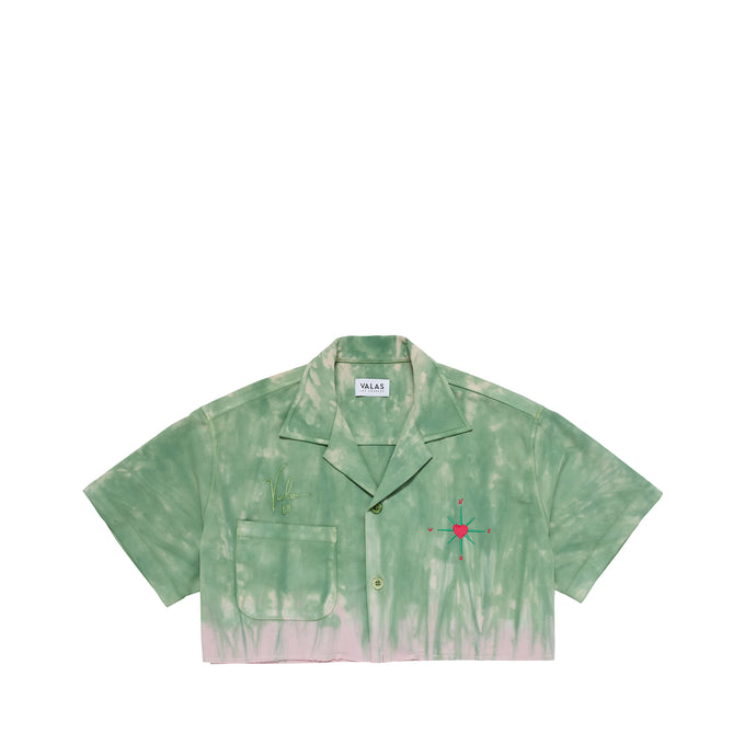 Cropped Tie Dye Bowler Shirt