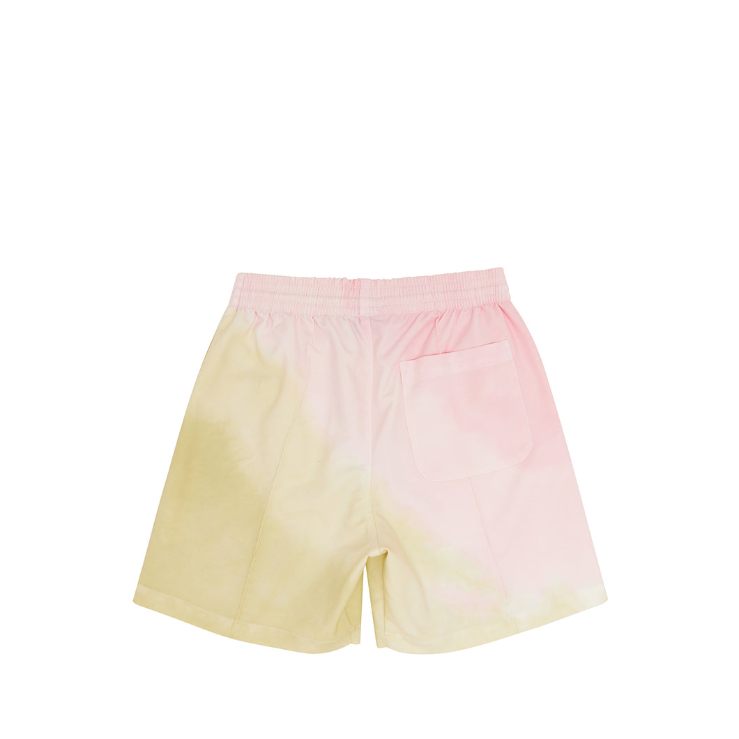 Tie Dye Pink & Green Bowler Shorts