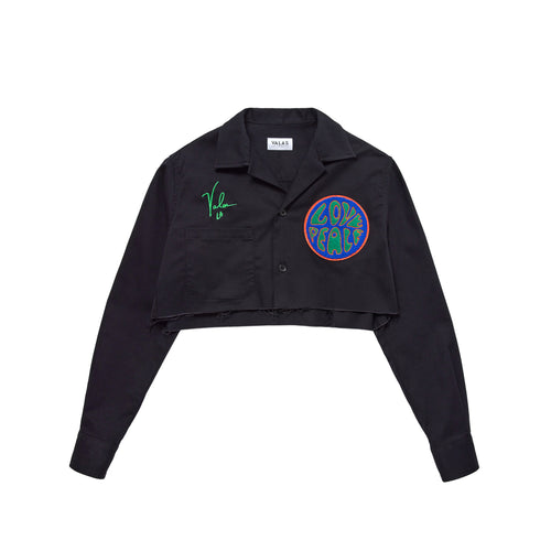 Cropped Love & Peace Bowler Shirt